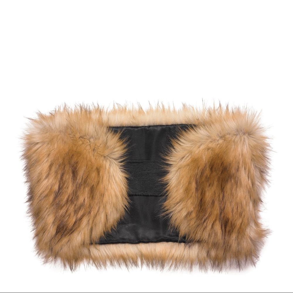 Kate Spade Faux Fur Elastic Loop + free sample